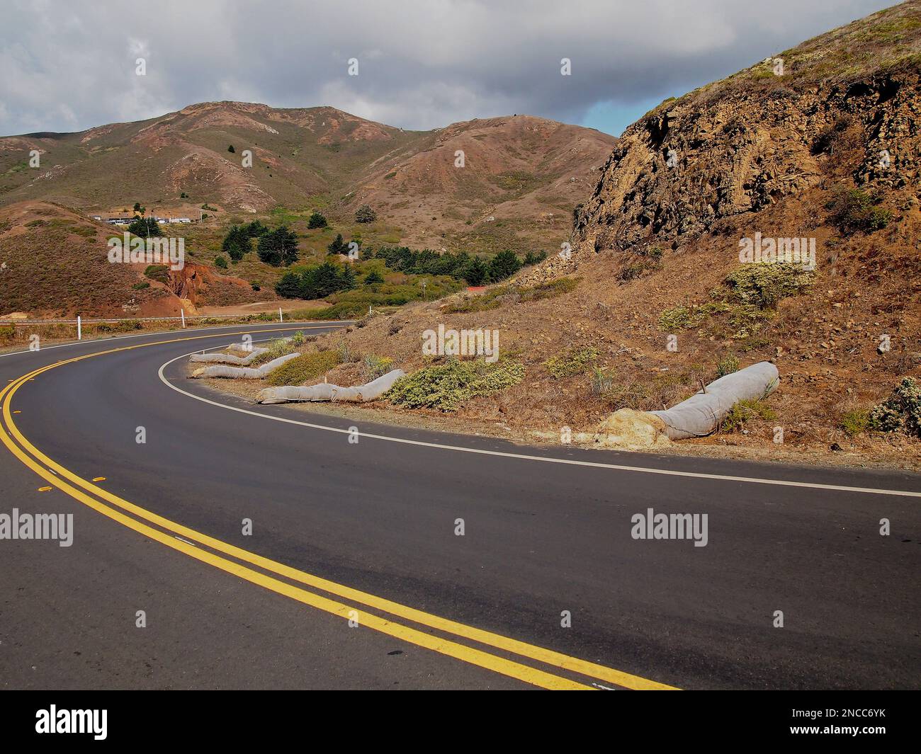 Marin Headlands Road, Californie Banque D'Images