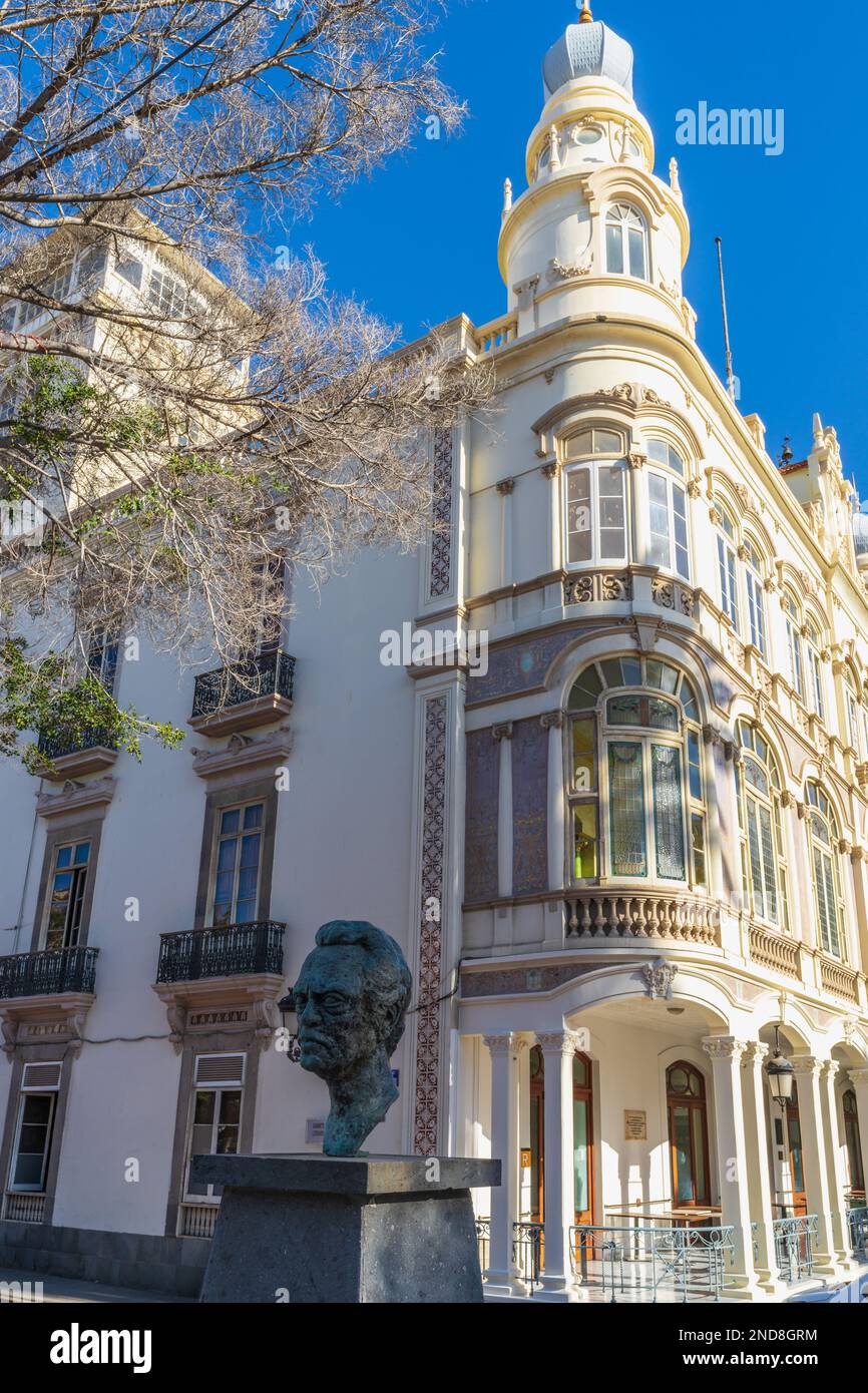 Las Palmas, Espagne, 21 décembre 2022. Cabinet littéraire à Las Palmas, Grande Canarie, Espagne Banque D'Images