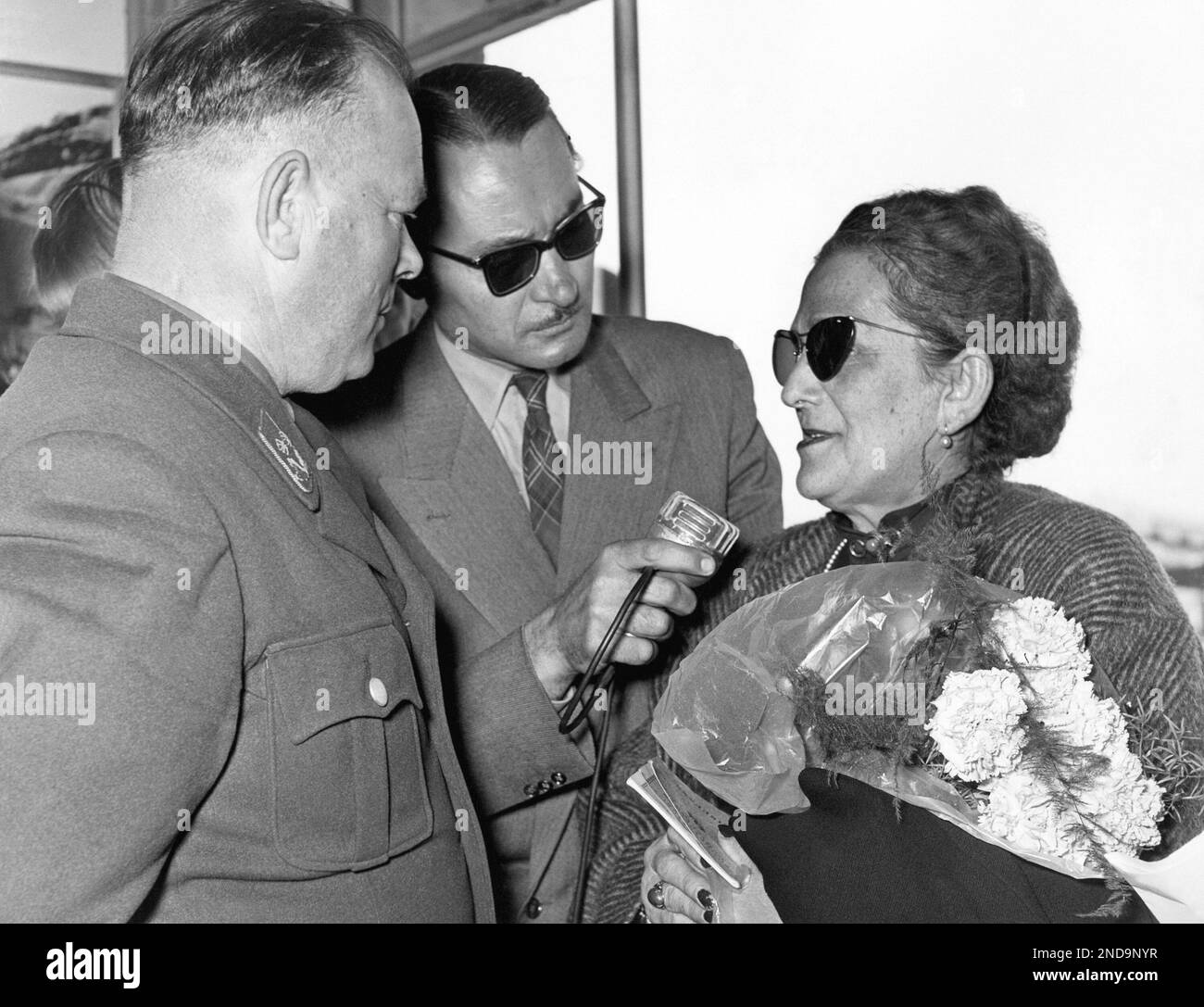 Mrs. Lucie Maria Rommel, widow of the late German field Marshal Erwin ...