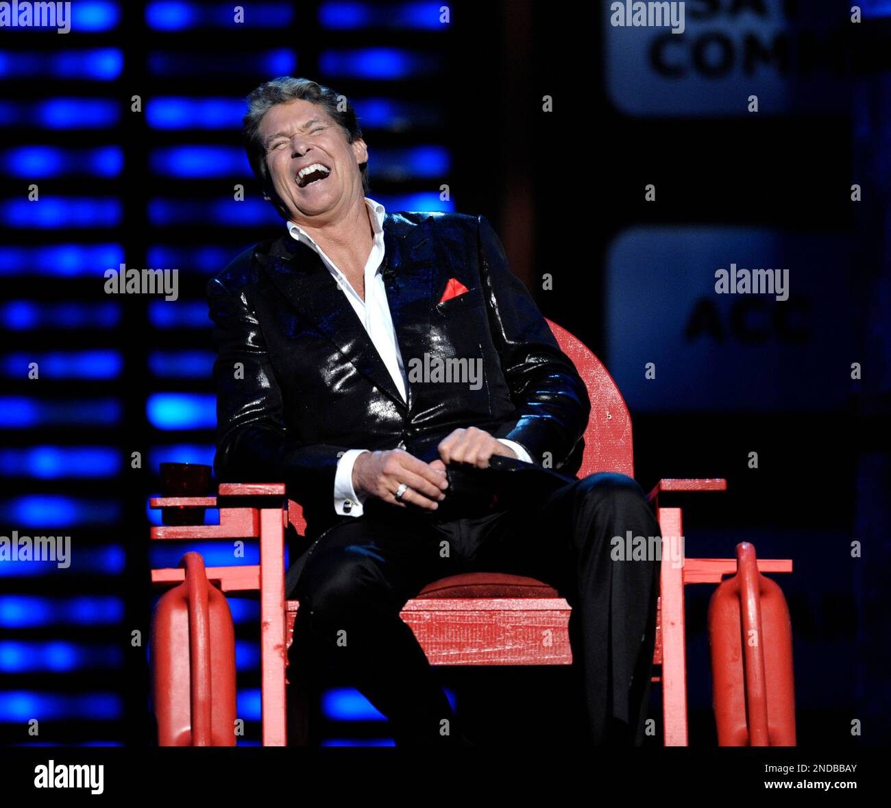 Actor David Hasselhoff at the Comedy Central Roast of David Hasselhoff on Sunday, Aug. 1, 2010. (AP Photo/Dan Steinberg) Banque D'Images