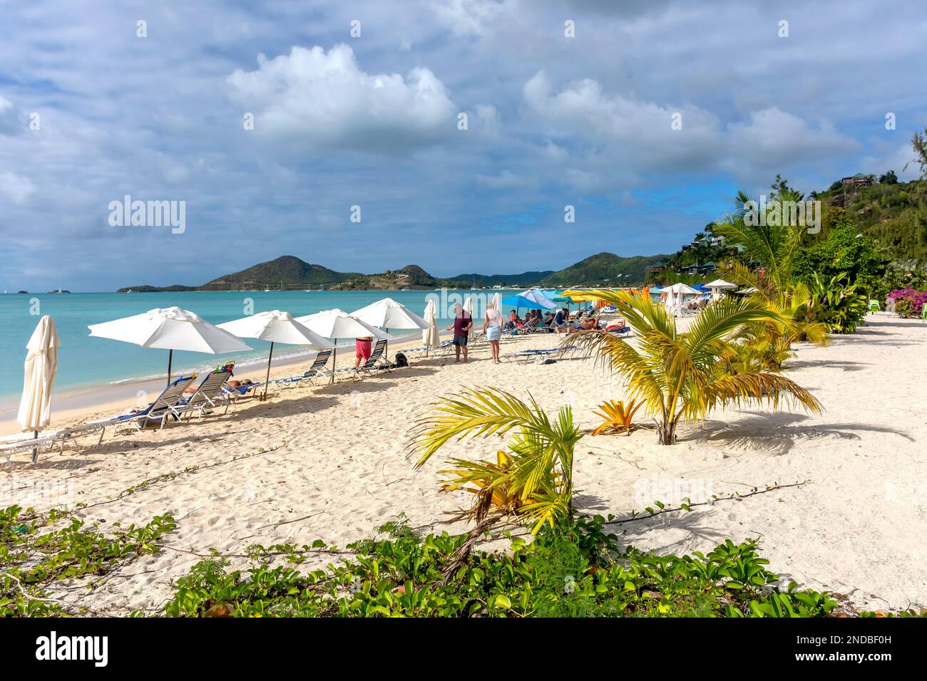 Valley Church Beach, St Marys, Antigua-et-Barbuda, Petites Antilles, Caraïbes Banque D'Images