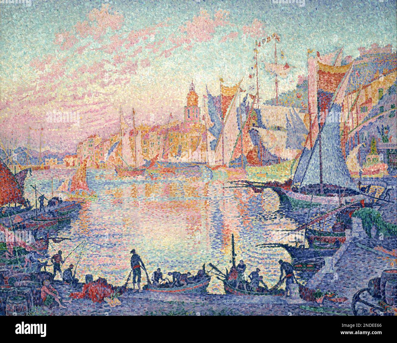 Le Port de Saint-Tropez. Paul Signac. 1901-2. Banque D'Images