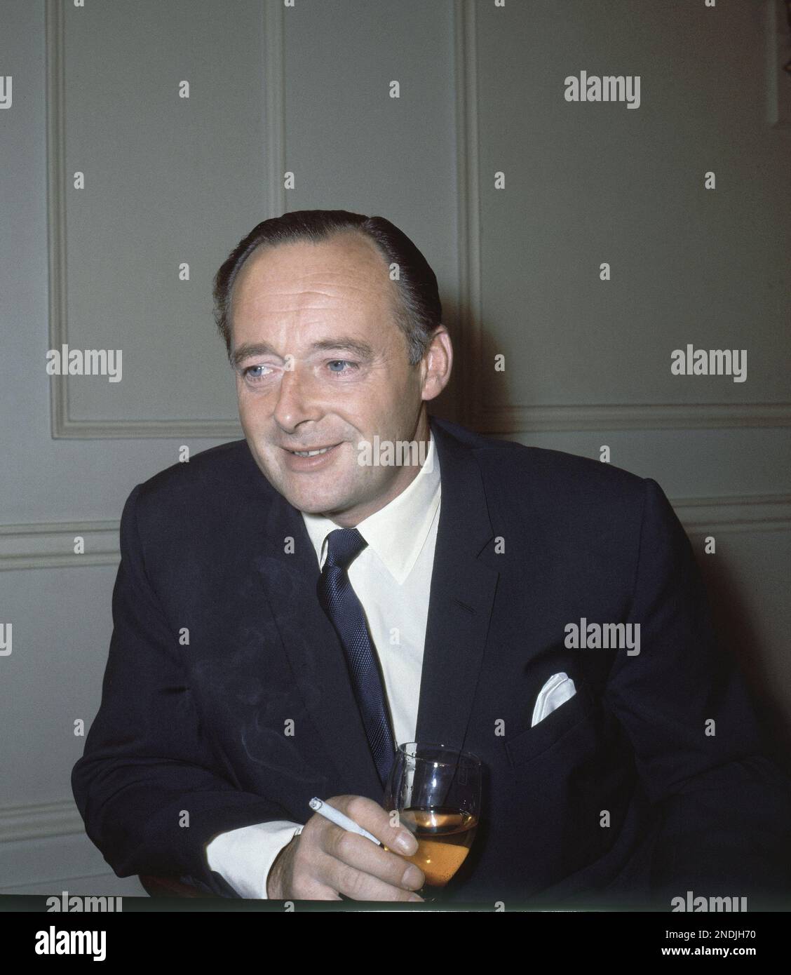 British speed King Donald Campbell in 1964, when he announced plans to