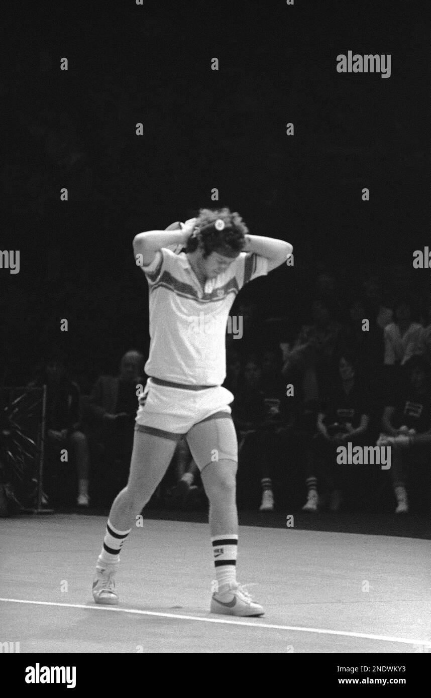 Photo Ancienne - John McEnroe Au Volvo Masters - Années 1970
