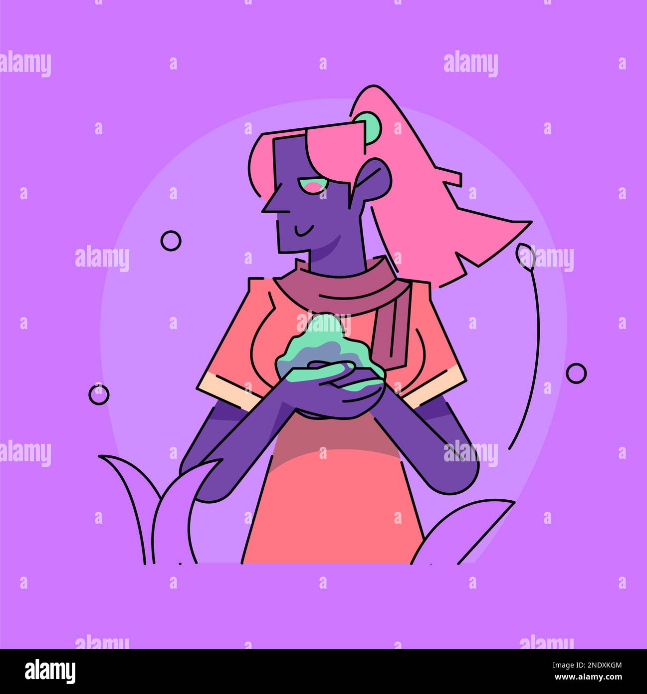 Festivités Holi à Vector. Une célébration amusante du printemps, des couleurs et de l'amour Illustration de Vecteur