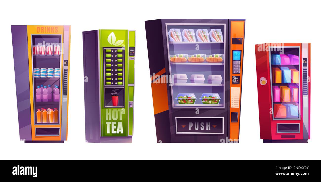 fast-food-vending-machine-banque-d-images-vectorielles-alamy