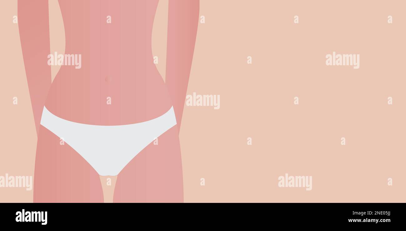 Illustration vectorielle d'une belle femme. Le concept de pureté et d'innocence. Copier l'espace à proximité Illustration de Vecteur