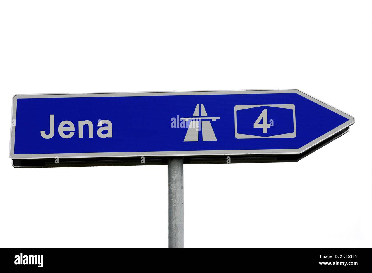 Prenez la direction de l'autoroute A4 en direction de Jena, en Allemagne Banque D'Images