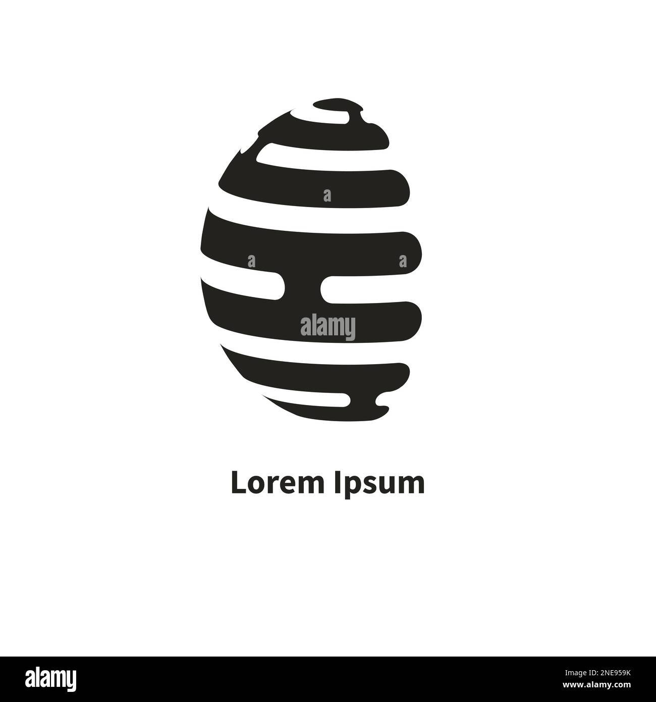 Globe numérique abstrait avec logo 3D. Round icon marketing d'affaires, réseautage, communications, télécommunications, réseautage social. Illustration vectorielle Illustration de Vecteur