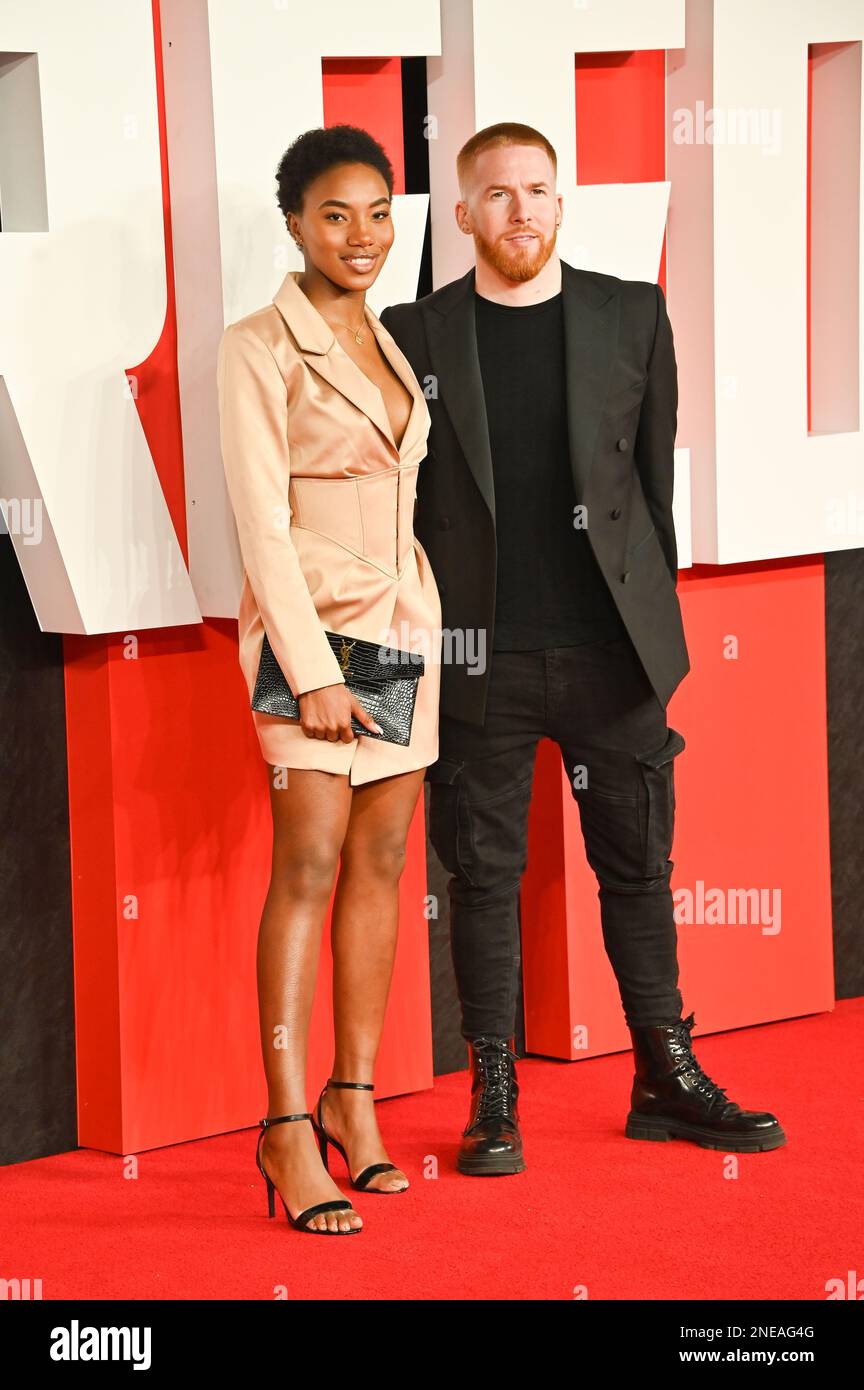 Londres, Royaume-Uni. 15th févr. 2023. Neil Jones et Chyna Mills participent à la Warner Bros, première européenne de CREED III, Cineworld Leicester Square, Londres, Royaume-Uni. - Date de la photo : 15th février 2023. Crédit : voir Li/Picture Capital/Alamy Live News Banque D'Images