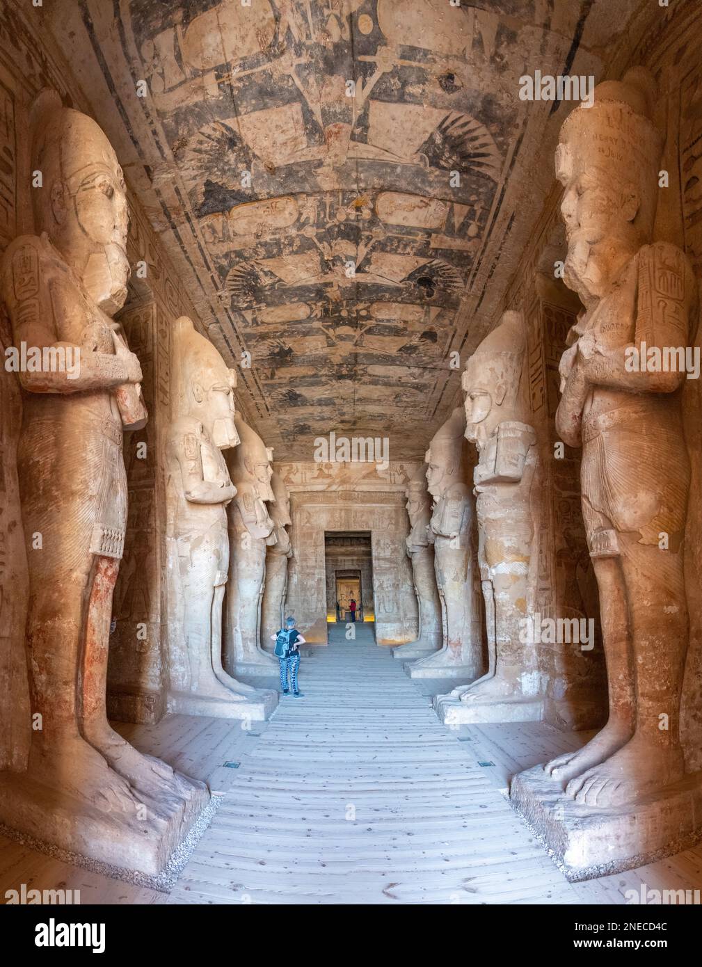 Abou Simbel, Égypte; 15 février 2023 - une vue intérieure du Grand temple d'Abou Simbel, Égypte. Banque D'Images