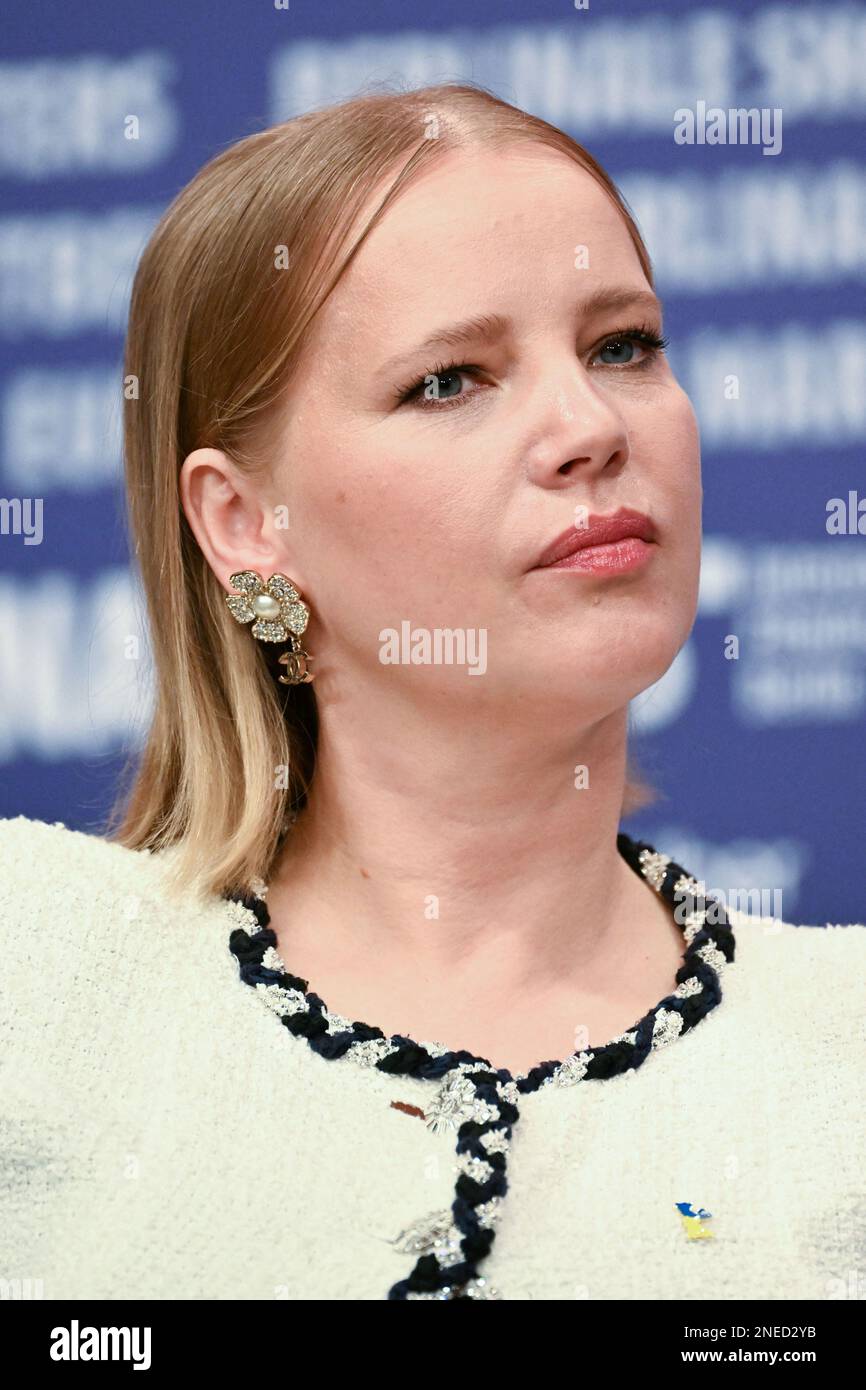 Berlin, Allemagne sur 16 février 2023. Harlow Jane a assisté à la conférence de presse elle est venue à moi dans le cadre du Festival international du film de Berlin (Berlinale) 73rd à Berlin, Allemagne sur 16 février 2023. Photo d'Aurore Marechal/ABACAPRESS.COM Banque D'Images