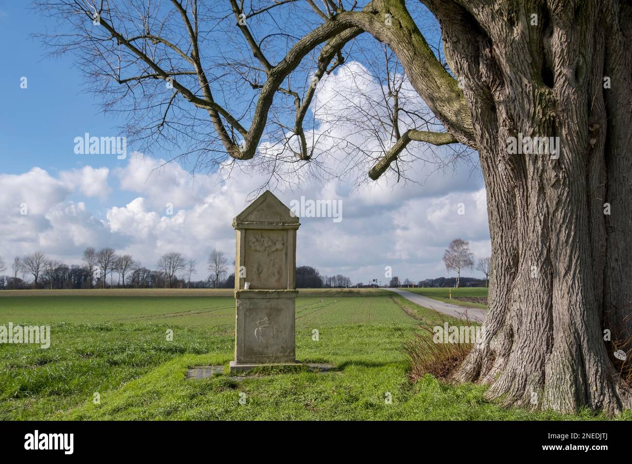 Sanctuaire de Wayside : l'Assomption de Marie dans le ciel/Christ triomphant, à partir de 1756, Ahaus-Wuellen, Muensterland Banque D'Images