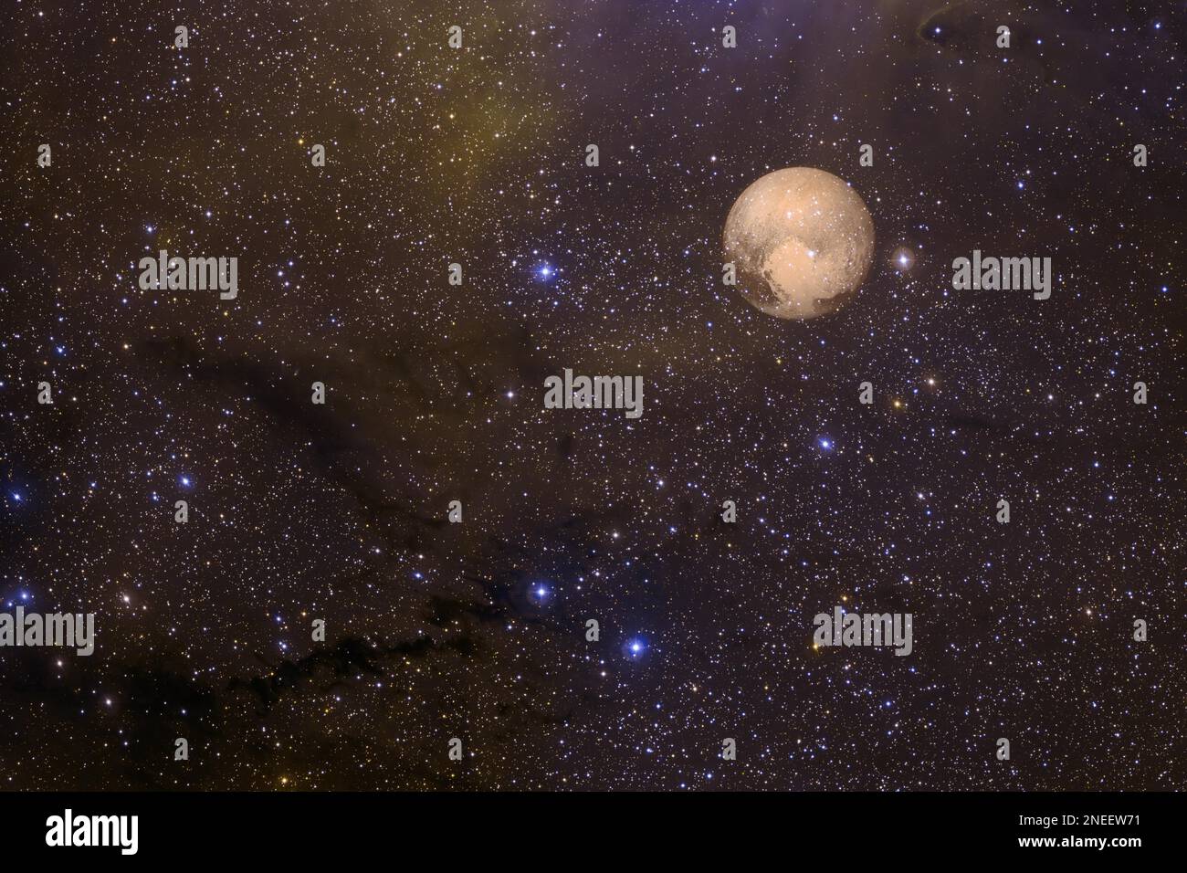 Pluton. Des planètes de qualité impressionnante du système solaire. Éléments de cette image fournie par la NASA Banque D'Images