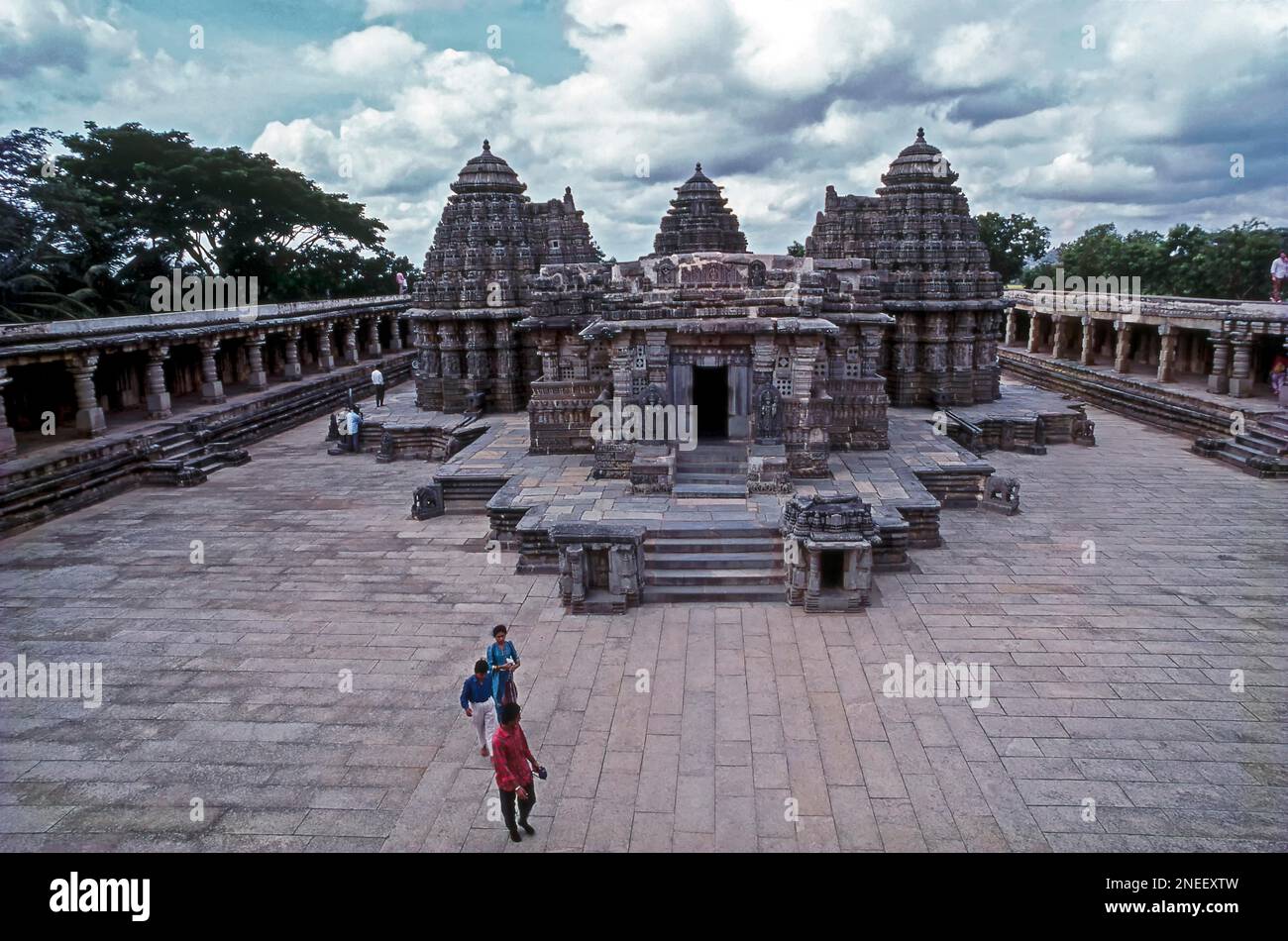 13th siècle temple de Chennakesava ou temple de Hoysala à Somnathpur, Karnataka, Inde, Asie Banque D'Images
