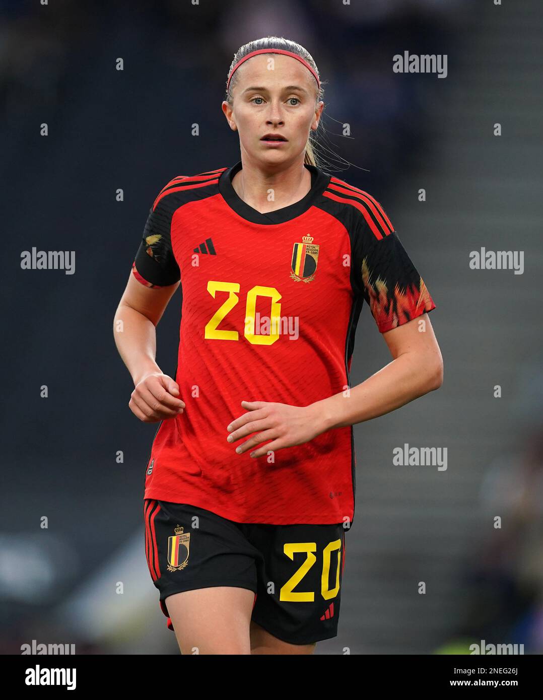 Julie Biesmans de Belgique pendant le match de la coupe Arnold Clark au stade MK, Milton Keynes. Date de la photo: Jeudi 16 février 2023. Banque D'Images