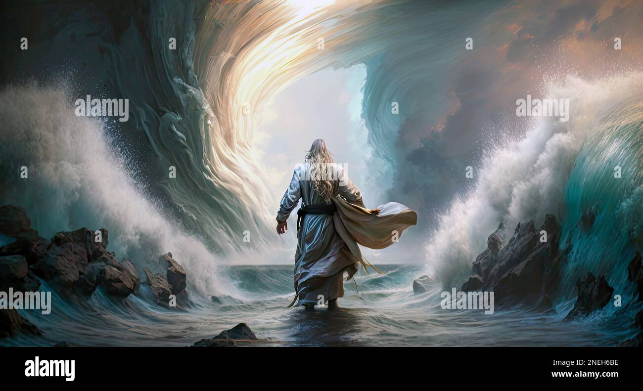 L'histoire de Moïse qui se joint à la mer Rouge est un épisode bien