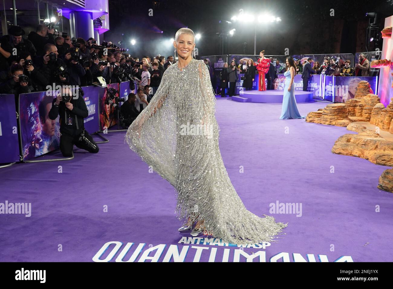 Evangeline Lilly assiste à la projection de gala de Ant-Man et The Wasp: Quantumania, au BFI Imax Waterloo, à Londres. Date de la photo: Jeudi 16 février 2023. Banque D'Images