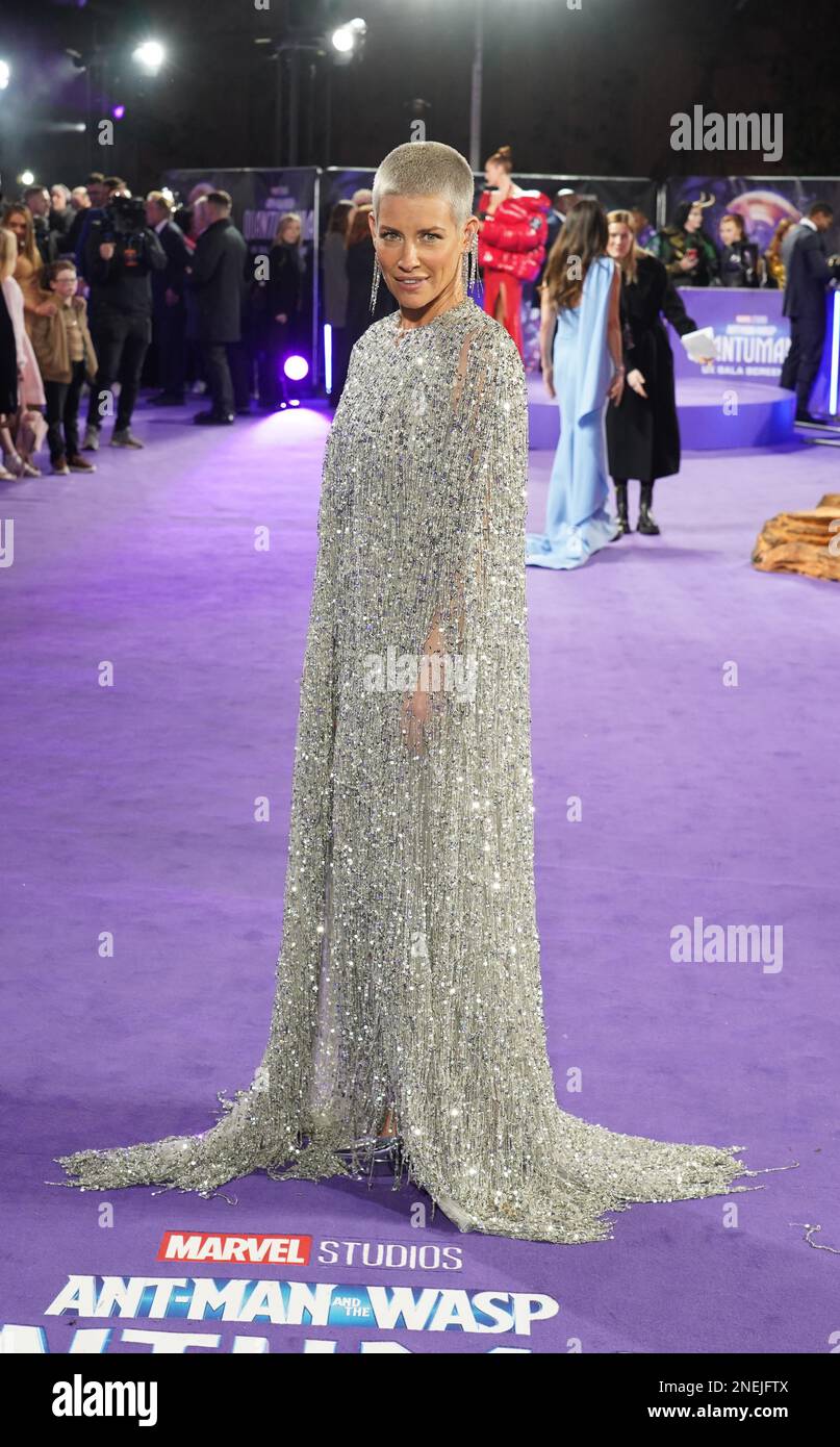 Evangeline Lilly assiste à la projection de gala de Ant-Man et The Wasp: Quantumania, au BFI Imax Waterloo, à Londres. Date de la photo: Jeudi 16 février 2023. Banque D'Images