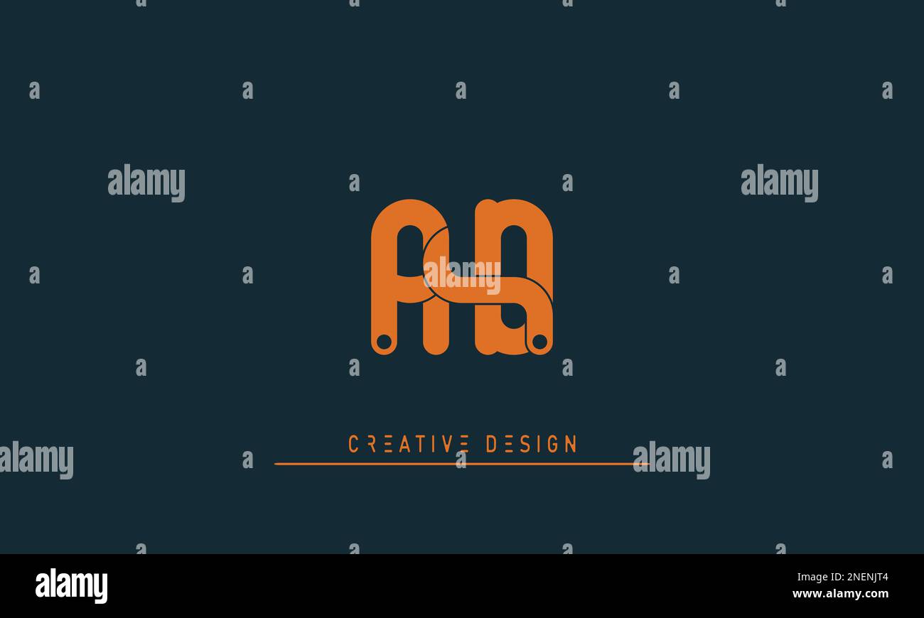 Lettres de l'alphabet initiales Monogram logo AD , DA Illustration de Vecteur