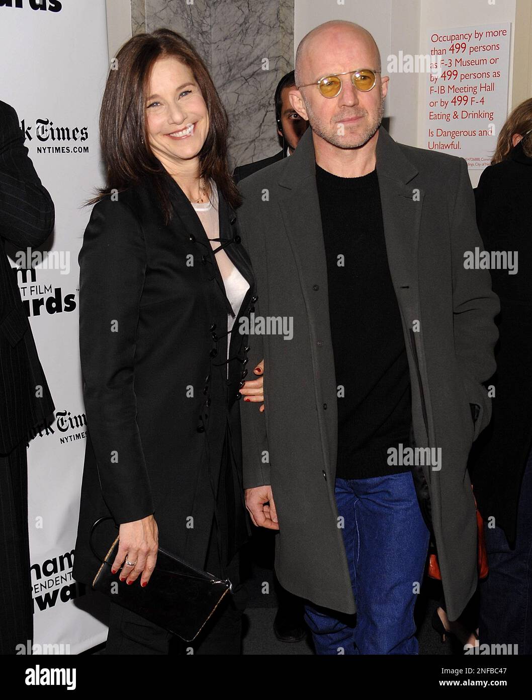 Actress Debra Winger, left, and husband Arliss Howard attend the 18th Annual Gotham Independent Film Awards at Cipriani Wall Street on Tuesday, Dec. 2, 2008 in New York. (AP Photo/Evan Agostini) Banque D'Images