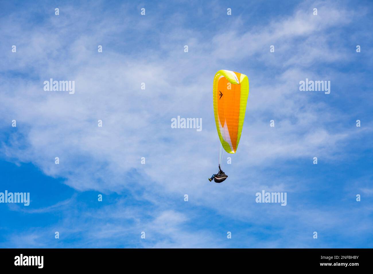 Vol en parapente Banque D'Images