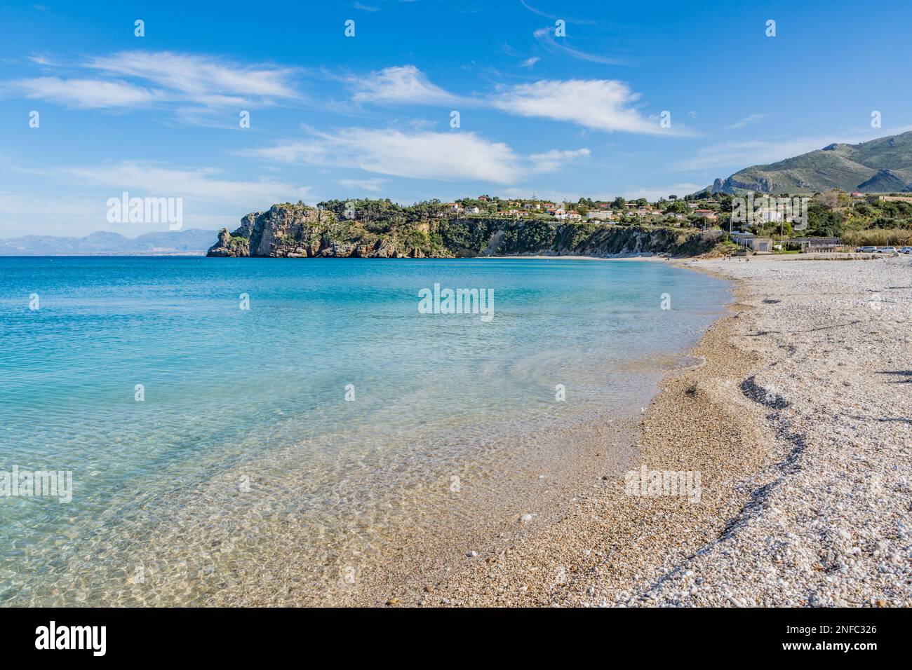 Plage de Guidaloca, Scopello Banque D'Images