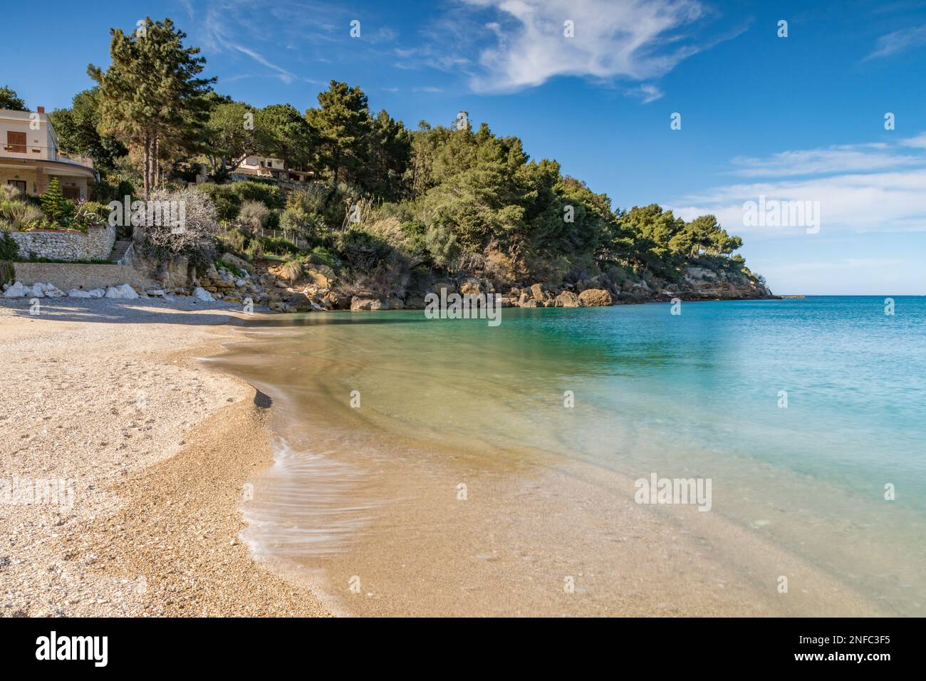Plage de Guidaloca, Scopello Banque D'Images