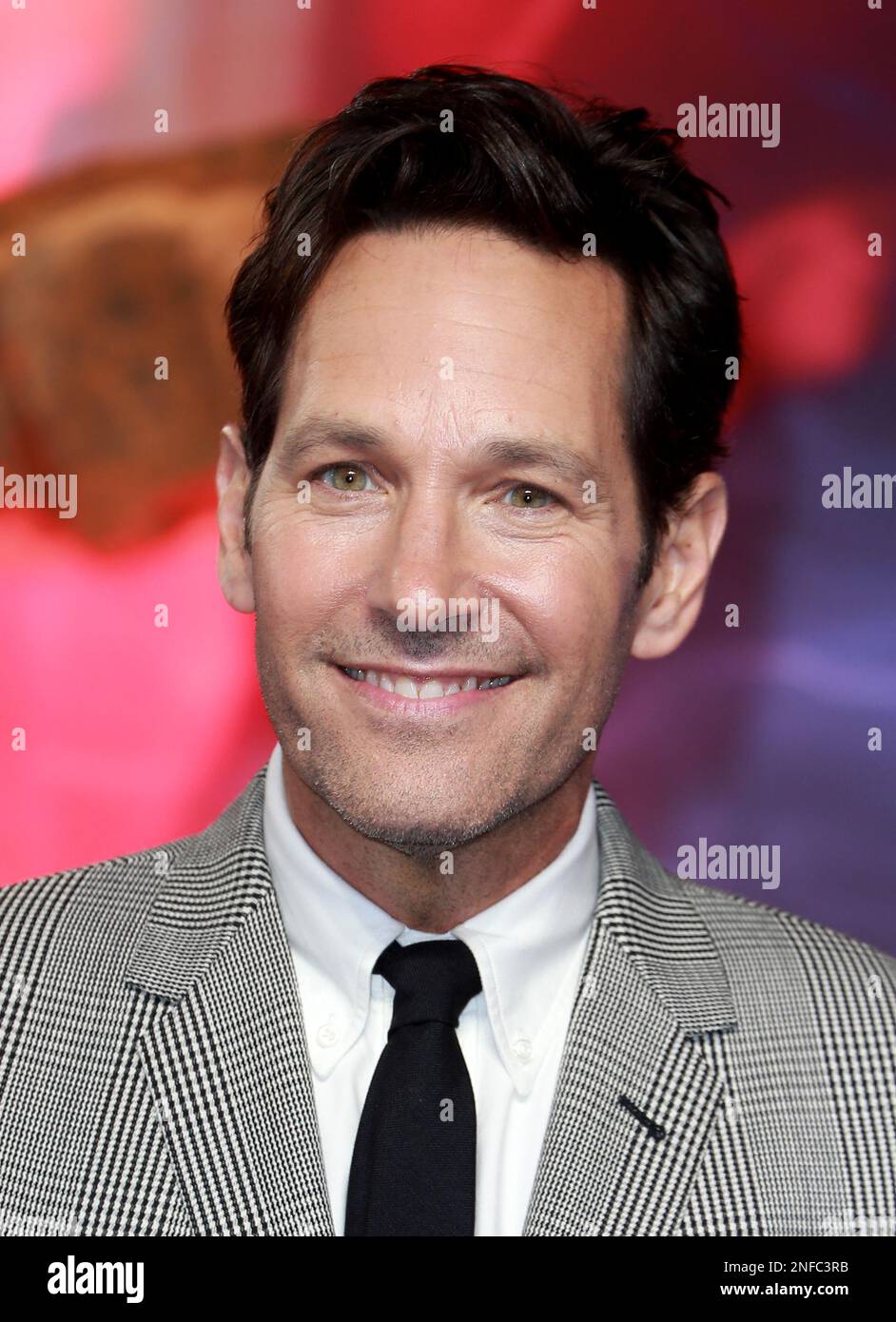 Paul Rudd assiste au Gala screening britannique 'Ant-Man and the Wasp: Quantumania' au BFI IMAX Waterloo à Londres, en Angleterre. Banque D'Images