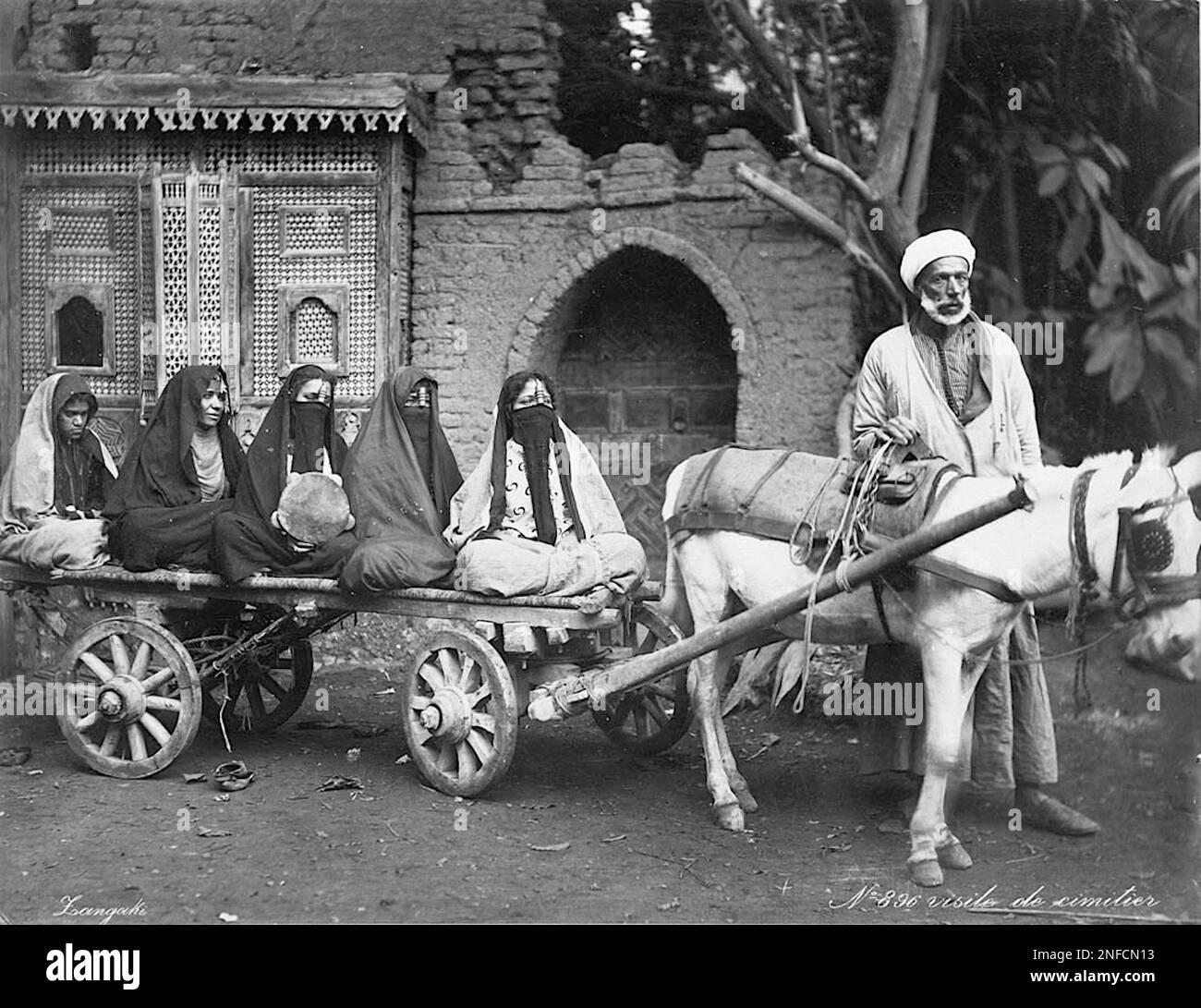 William Vaughn Tupper - arabe avec trois femmes et deux servants - 1892-1893 Banque D'Images