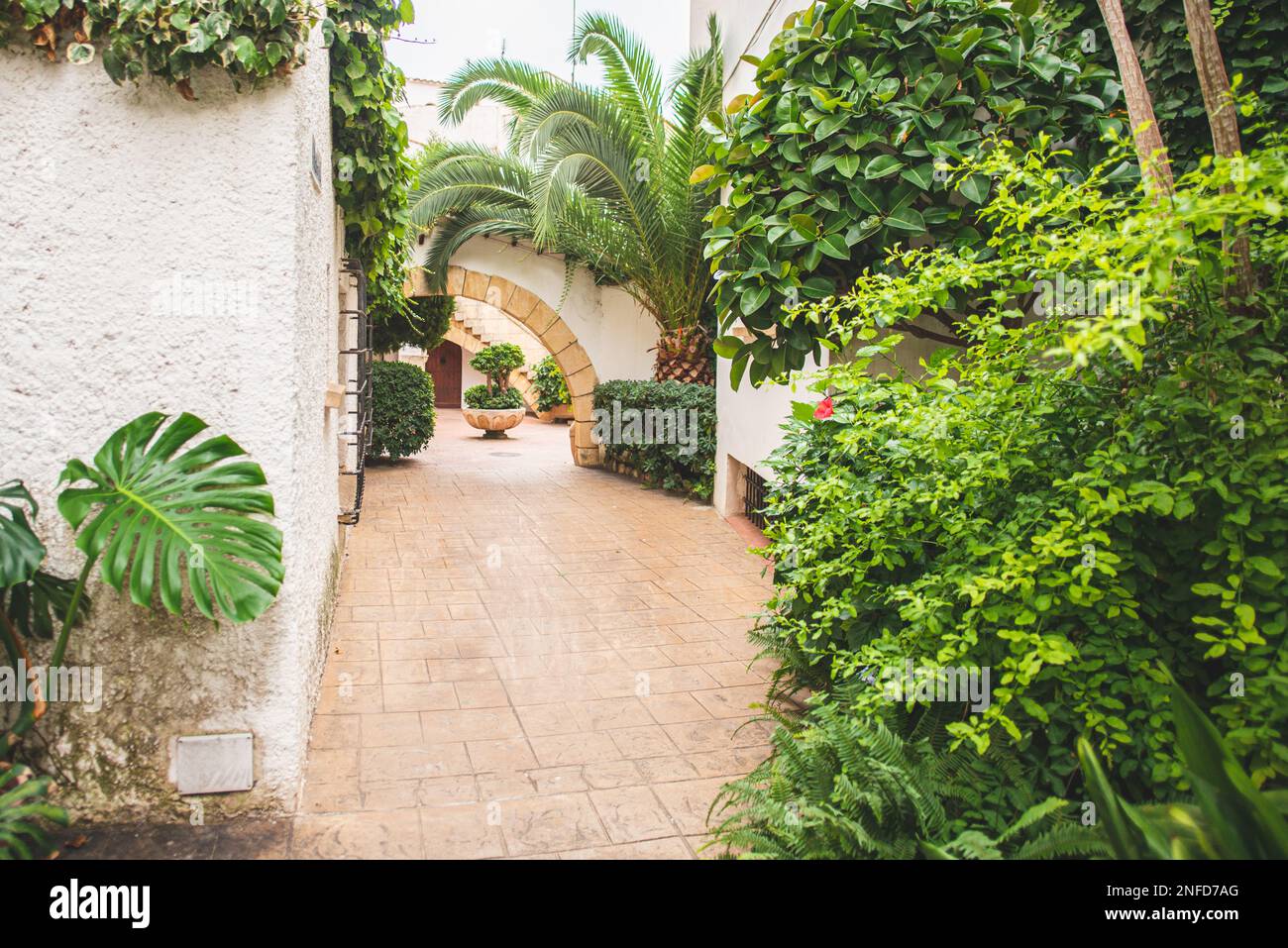 Septembre 2021 : village de Roc de Sant Gaieta à Tarragone, Catalogne, Espagne. Banque D'Images