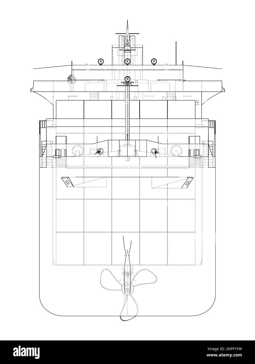 Avec Cargo Containers Banque D'Images