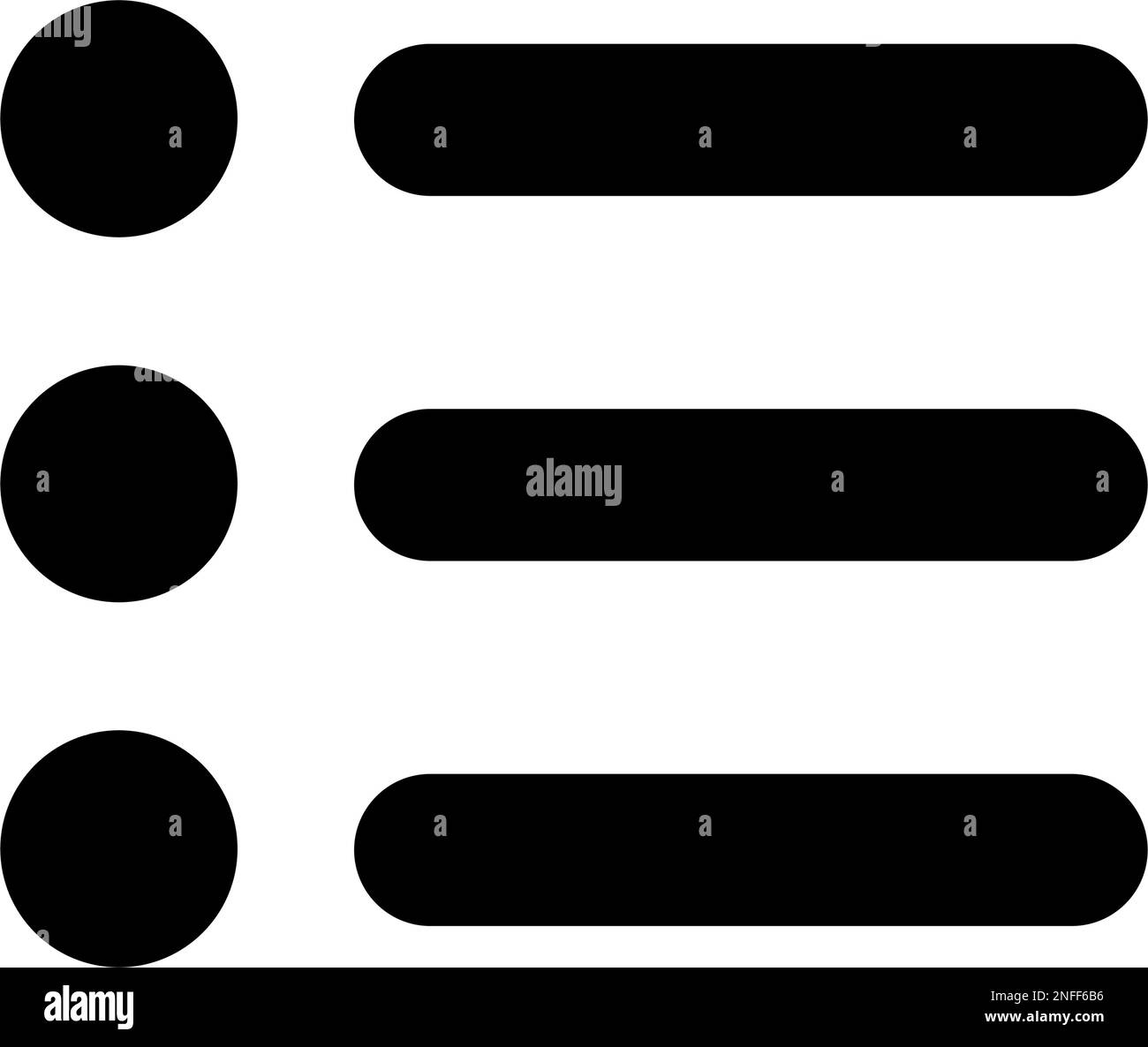 Icône de silhouette de menu. Menu hamburger. Vecteur modifiable. Illustration de Vecteur