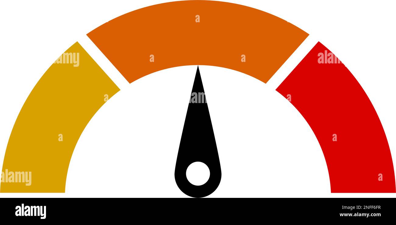 Indicateur de vitesse de conception plate. Vecteur modifiable. Illustration de Vecteur