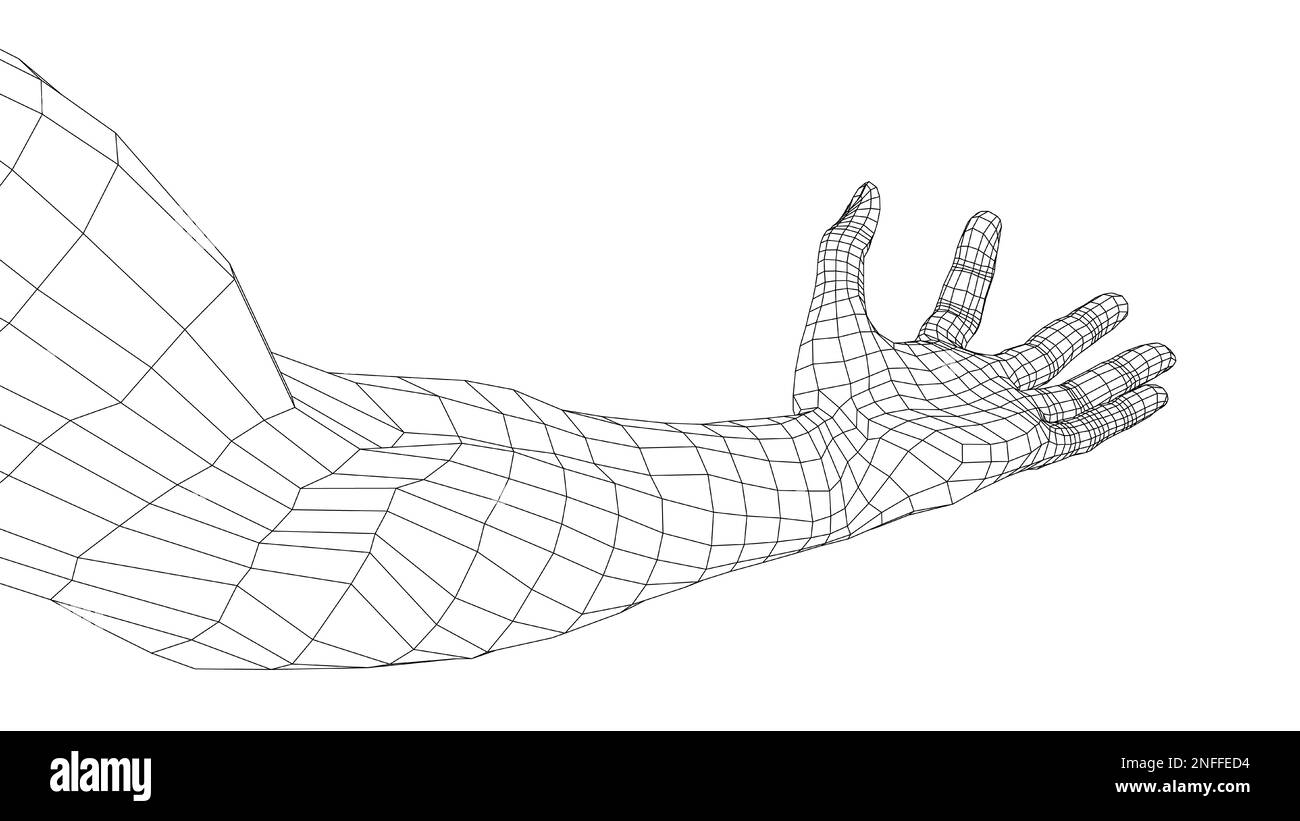 Tenez à la main un objet minuscule ou fin Banque D'Images