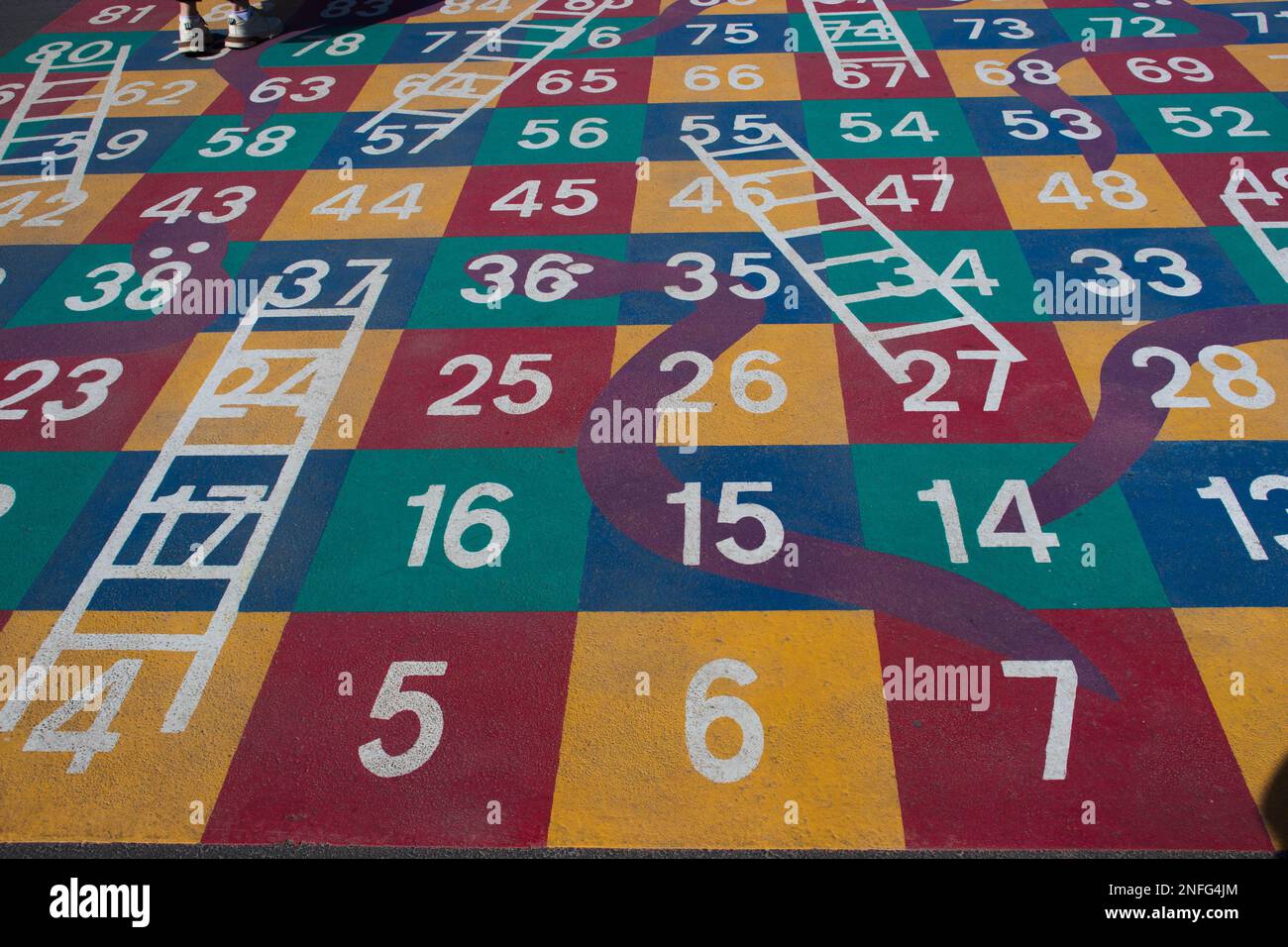Regle du jeu de marelle Banque de photographies et d’images à haute