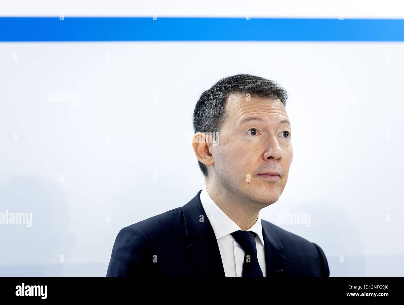 PARIS - Benjamin Smith, PDG d'Air France-KLM lors de l'explication des chiffres annuels de la compagnie aérienne Air France-KLM. ANP KOEN VAN WEEL pays-bas hors - belgique hors Banque D'Images