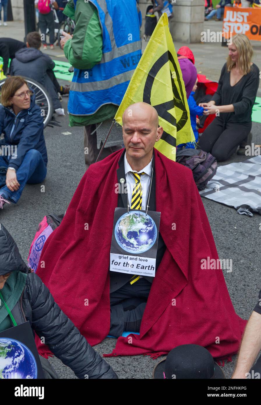 Manifestation de la rébellion de l'extinction à Londres Banque D'Images