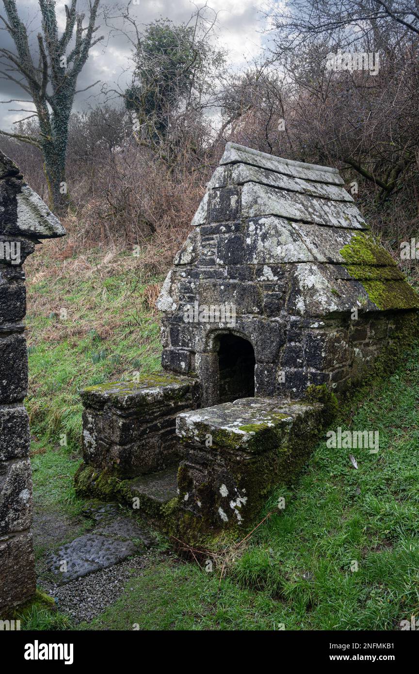 Holy Well, St Clether, Cornwall, Royaume-Uni Banque D'Images