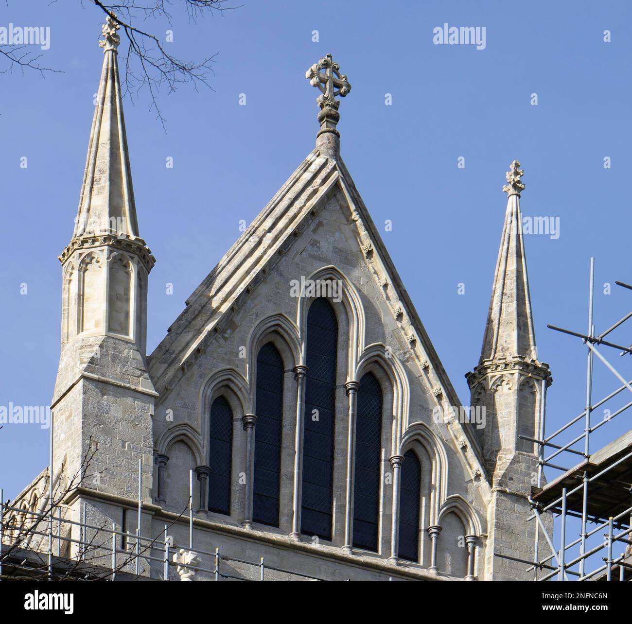 Cathédrale de Salisbury, Salisbury, Wiltshire. Angleterre Banque D'Images