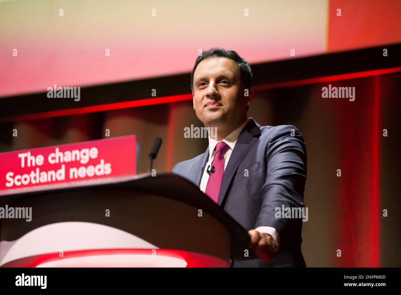 Edimbourg, UIK, 17th février 2023: Aras Sarwar s'adresse à la conférence écossaise sur le travail: Terry Murden/Alamy Banque D'Images