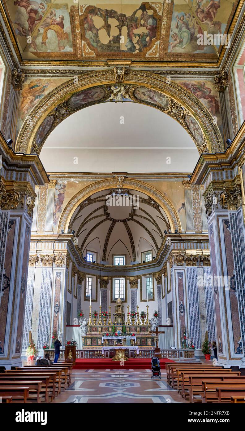 Naples Campanie Italie. San Paolo Maggiore est une église de la basilique de Naples Banque D'Images