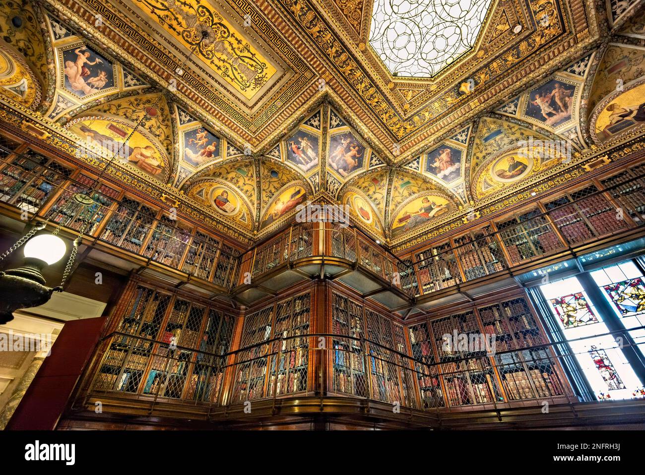 New York. Manhattan. Bibliothèque Morgan Banque D'Images