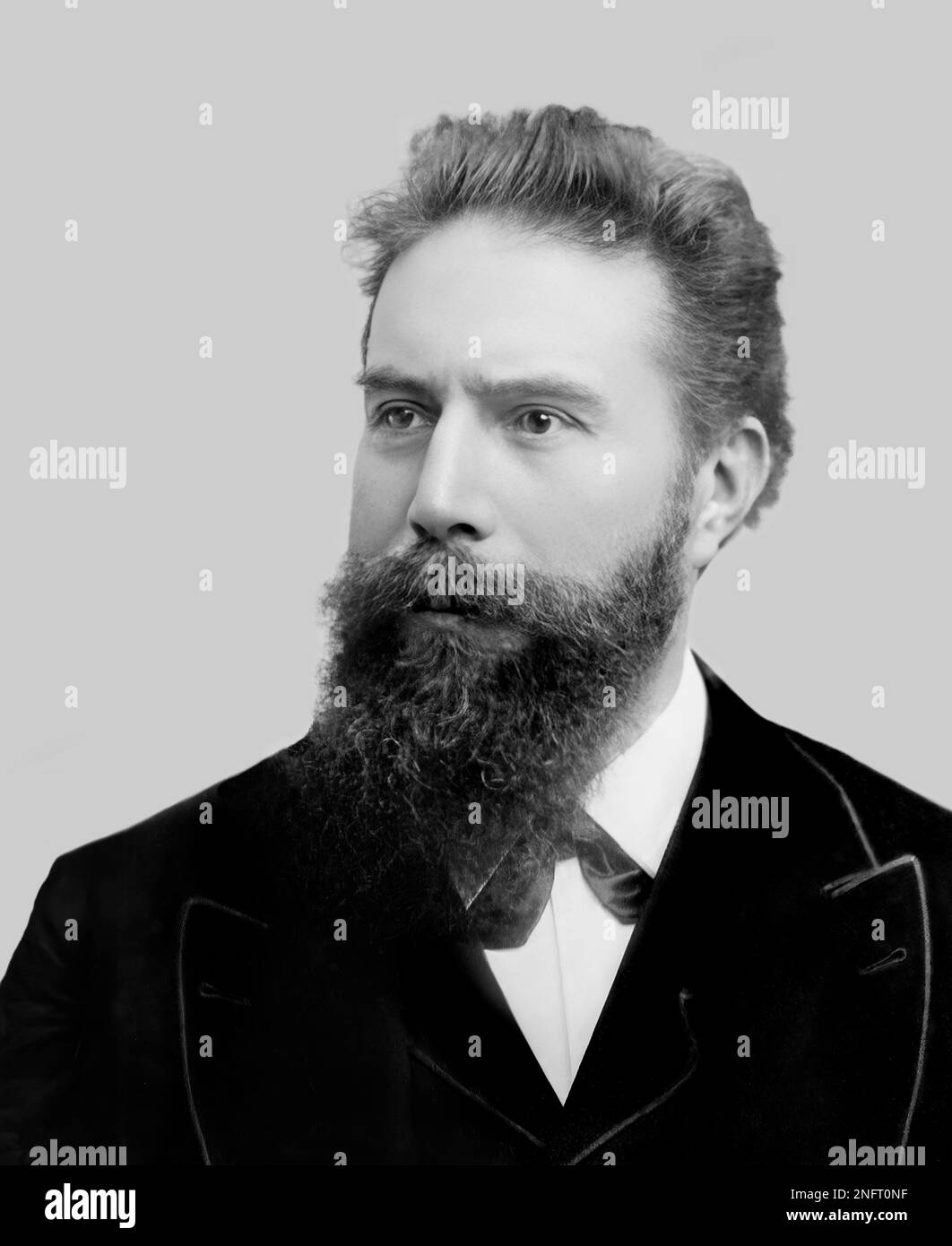 Wilhelm Conrad Röntgen; 1845 – 1923; ingénieur et physicien allemand en mécanique Banque D'Images