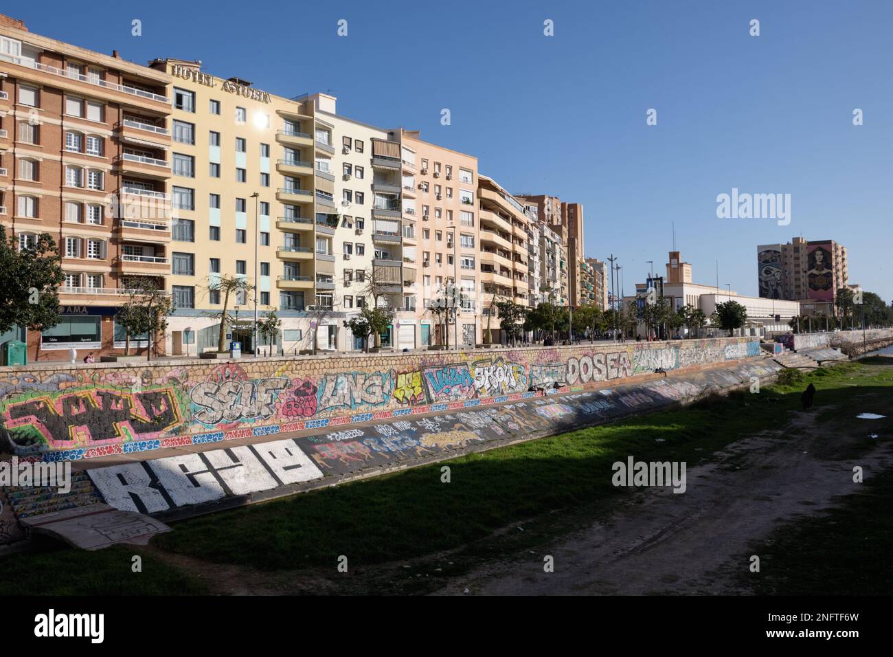 Quartier de Soho, Málaga, Espagne. Banque D'Images