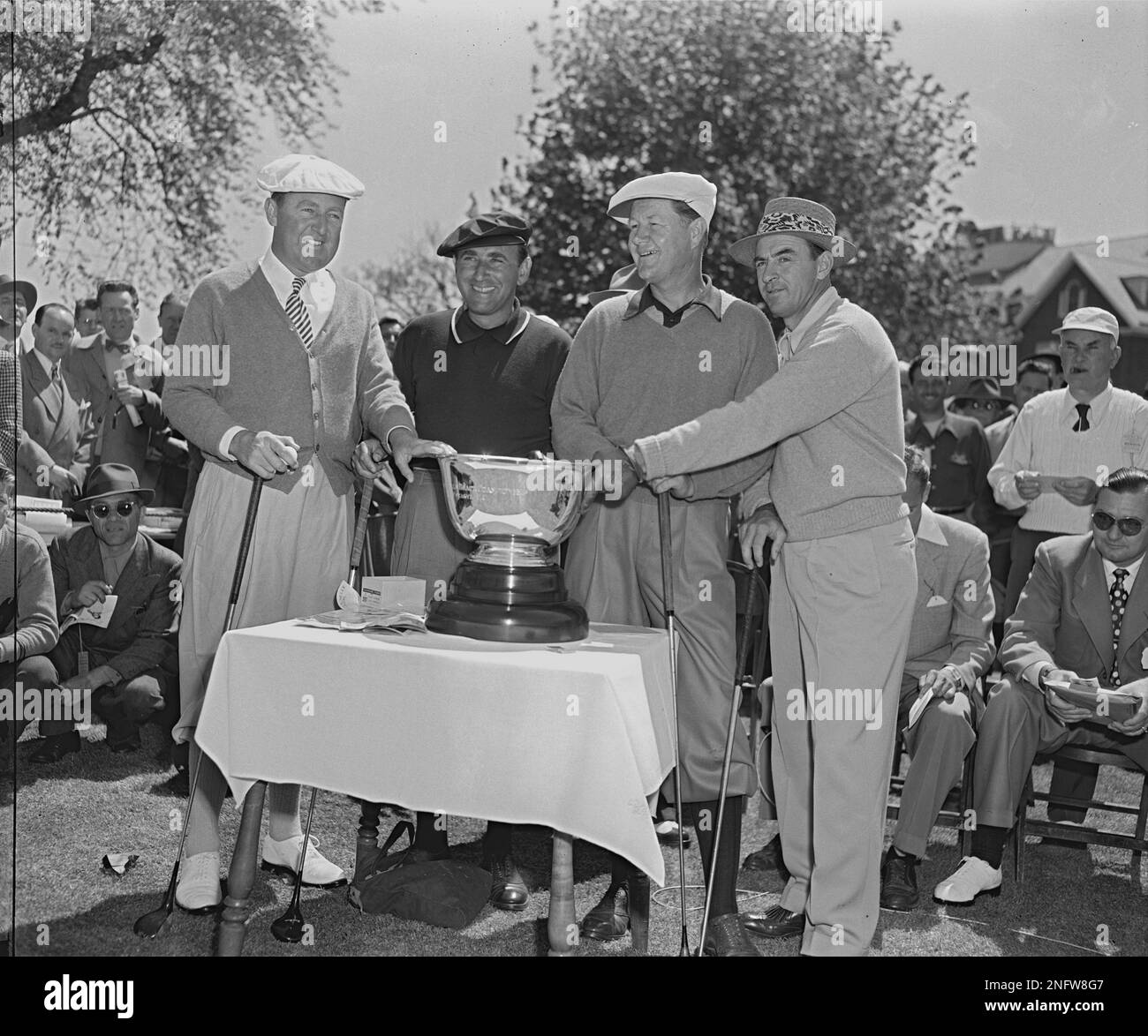 The four competitors in the Goodall Round Robin golf tournament are ...