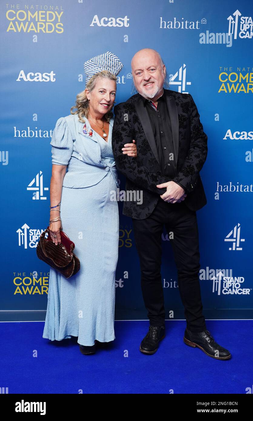 Kristin Bailey et Bill Bailey assistent aux National Comedy Awards 2023