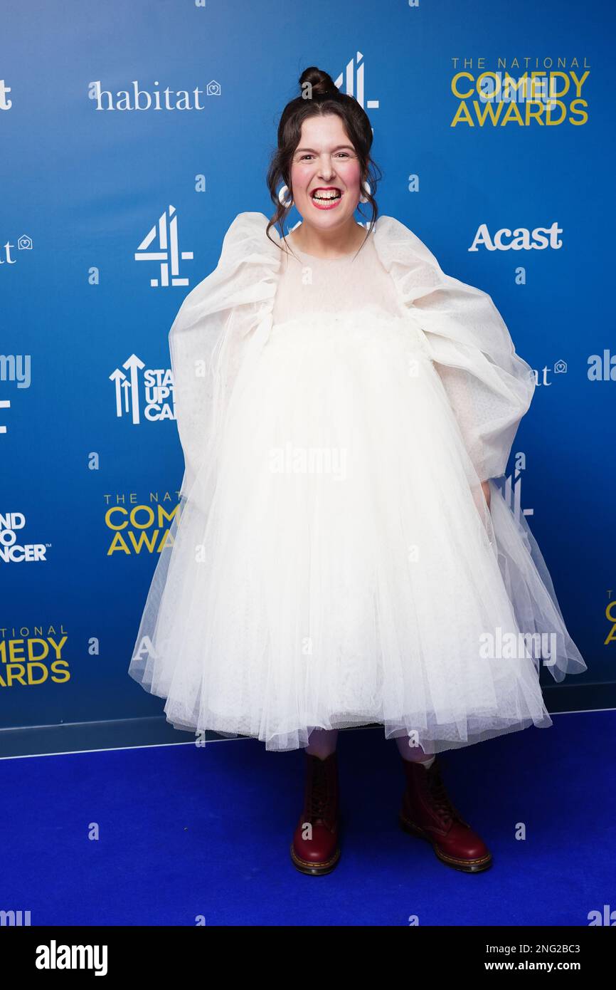 Rosie Jones participe aux National Comedy Awards 2023 au Roundhouse, Chalk Farm, Londres. Date de la photo: Vendredi 17 février 2023. Banque D'Images