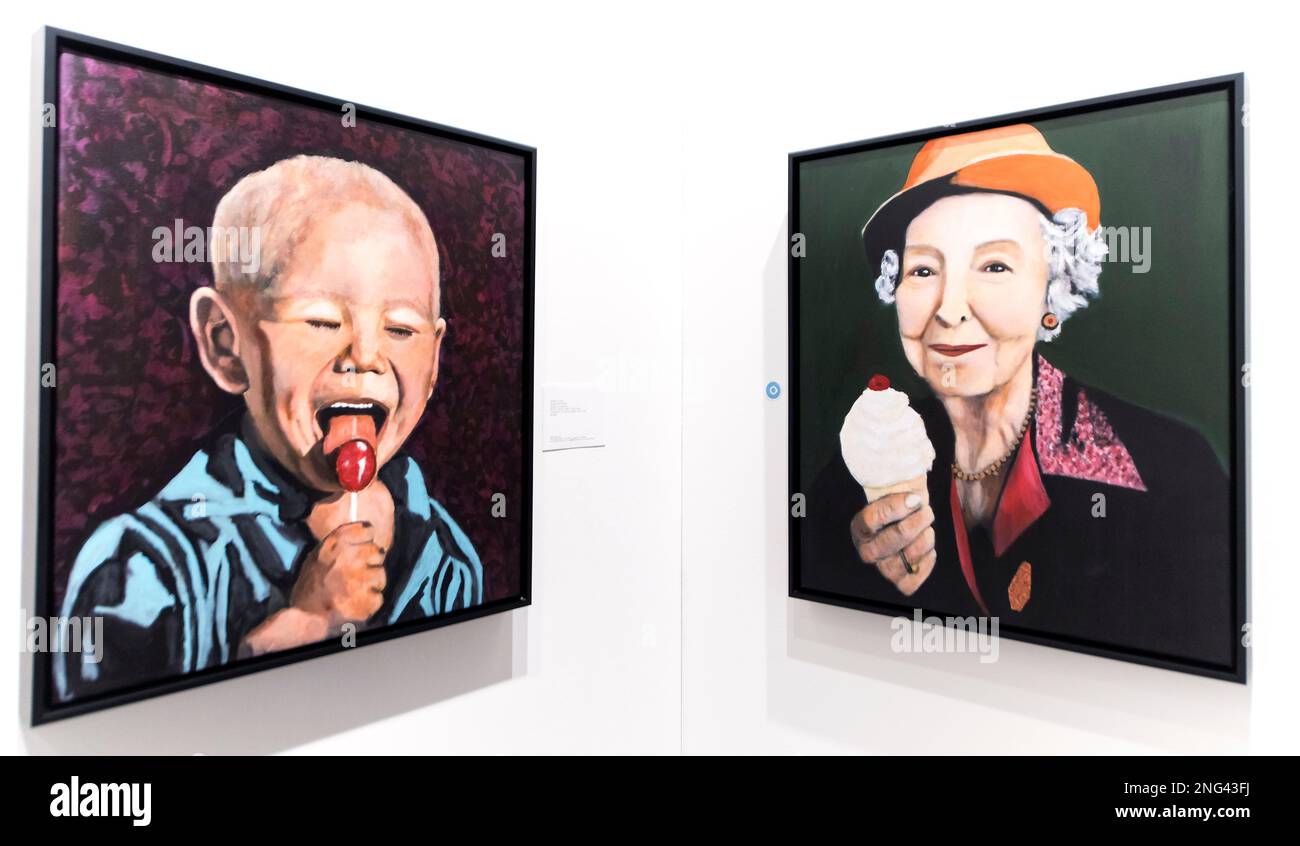 Los Angeles, Californie, États-Unis. 17th févr. 2023. Les œuvres de l'artiste Schlomo Tuvia sont exposées au Los Angeles Art Show 2023 qui se tient au Los Angeles Convention Center.(Credit image: © Brian Cahn/ZUMA Press Wire) USAGE ÉDITORIAL SEULEMENT! Non destiné À un usage commercial ! Crédit : ZUMA Press, Inc./Alay Live News Banque D'Images Los Angeles, Californie, États-Unis. 17th févr. 2023. Les œuvres de l'artiste Schlomo Tuvia sont exposées au Los Angeles Art Show 2023 qui se tient au Los Angeles Convention Center.(Credit image: © Brian Cahn/ZUMA Press Wire) USAGE ÉDITORIAL SEULEMENT! Non destiné À un usage commercial ! Crédit : ZUMA Press, Inc./Alay Live News Banque D'Images