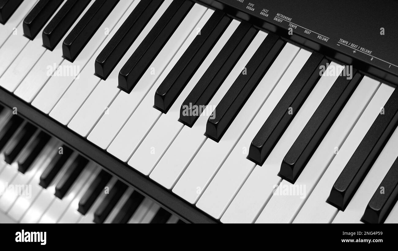 Instruments de musique électroniques. Claviers d'instruments de musique numériques modernes Banque D'Images